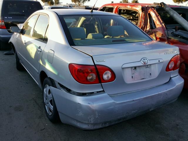 1NXBR32E86Z659370 - 2006 TOYOTA COROLLA CE SILVER photo 3