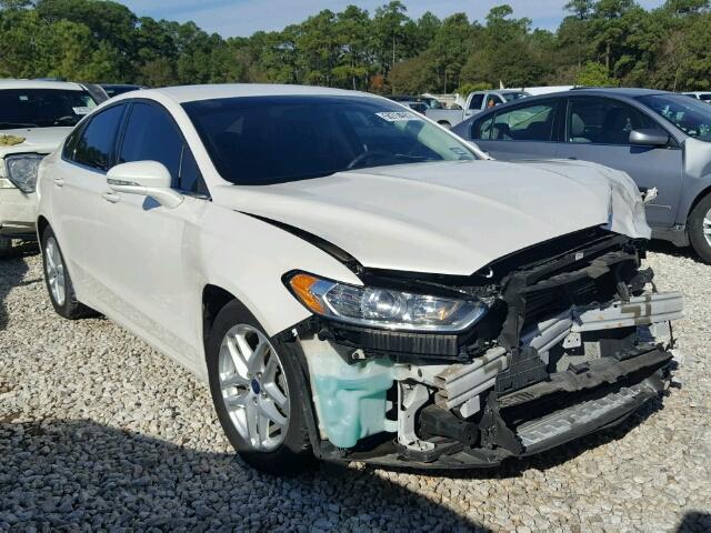 3FA6P0H78ER362758 - 2014 FORD FUSION SE WHITE photo 1