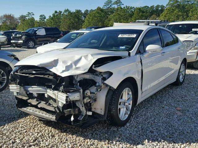 3FA6P0H78ER362758 - 2014 FORD FUSION SE WHITE photo 2