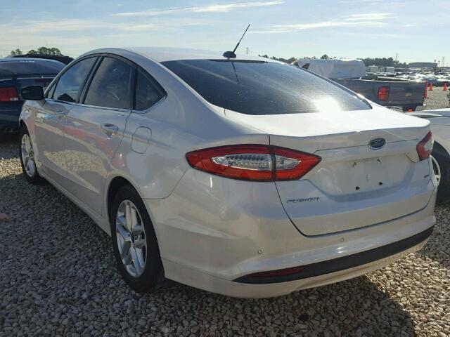 3FA6P0H78ER362758 - 2014 FORD FUSION SE WHITE photo 3