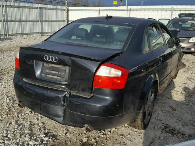 WAULC68E55A110760 - 2005 AUDI A4 1.8T QU BLACK photo 4