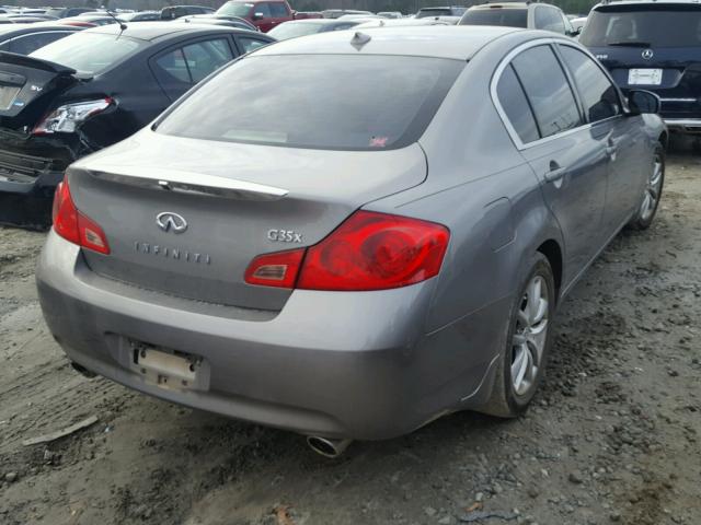 JNKBV61F38M273405 - 2008 INFINITI G35 SILVER photo 4