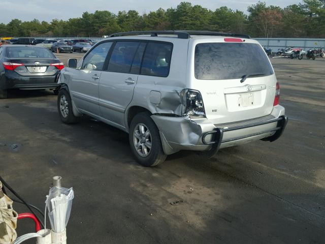 JTEDP21A550049570 - 2005 TOYOTA HIGHLANDER GRAY photo 3