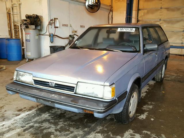 JF2AN53B0HE469377 - 1987 SUBARU GL 4WD BLUE photo 2