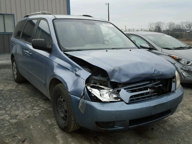 KNDMB233396315236 - 2009 KIA SEDONA EX BLUE photo 1