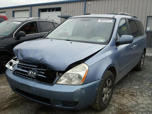 KNDMB233396315236 - 2009 KIA SEDONA EX BLUE photo 2