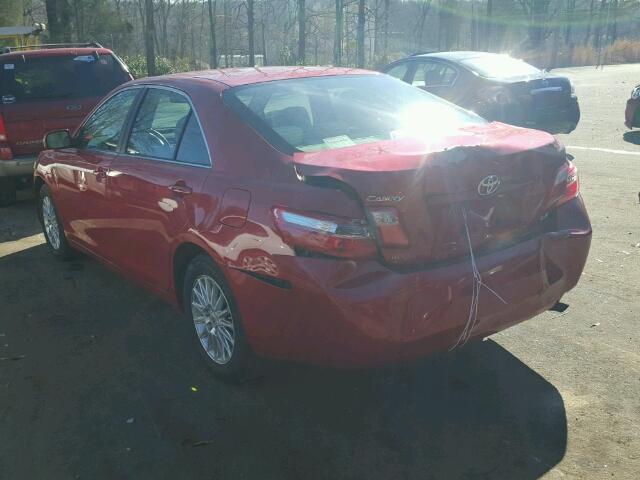 4T1BE46K77U070846 - 2007 TOYOTA CAMRY NEW RED photo 3