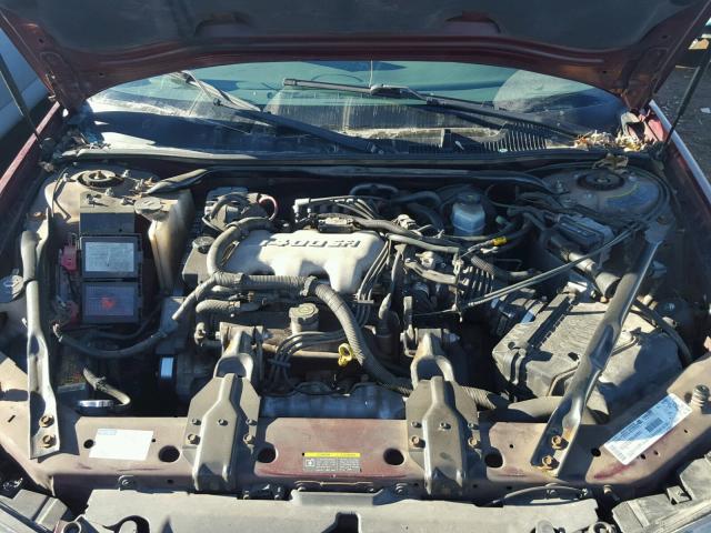 2G1WF52E929113882 - 2002 CHEVROLET IMPALA BURGUNDY photo 7