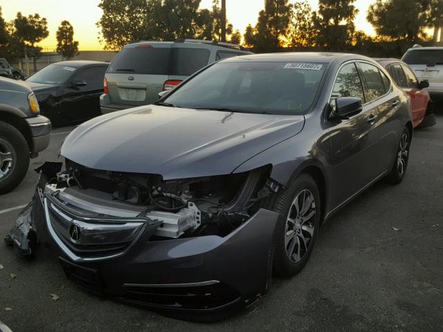 19UUB1F54HA000384 - 2017 ACURA TLX TECH GRAY photo 2