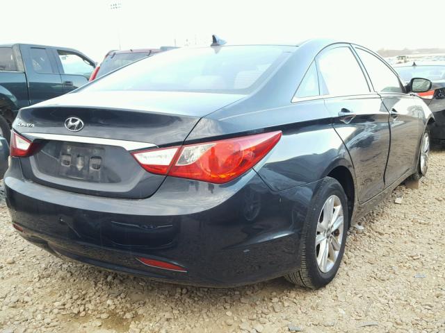 5NPEB4AC3BH131476 - 2011 HYUNDAI SONATA GLS BLACK photo 4