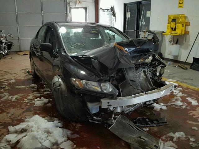 2HGFA1F51AH327862 - 2010 HONDA CIVIC LX BLACK photo 1