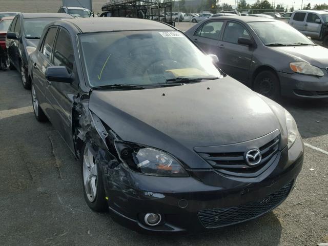 JM1BK343X41136516 - 2004 MAZDA 3 HATCHBAC CHARCOAL photo 1