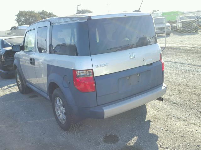 5J6YH17676L004835 - 2006 HONDA ELEMENT EX SILVER photo 3