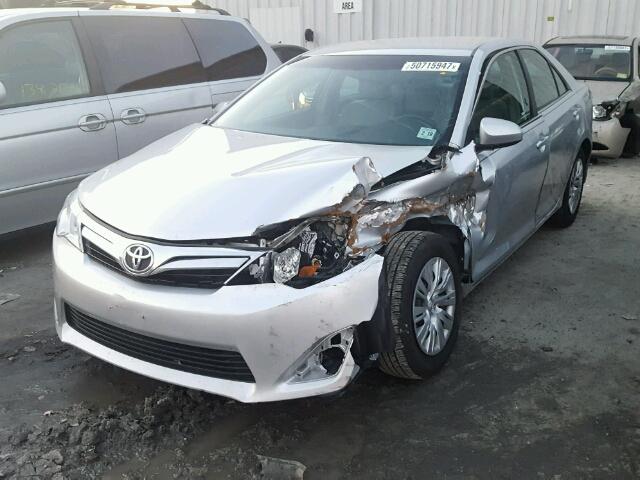 4T4BF1FK8ER347552 - 2014 TOYOTA CAMRY L SILVER photo 2