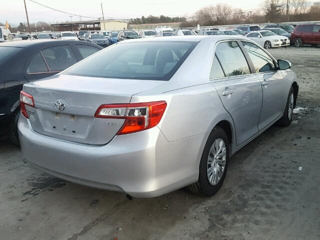 4T4BF1FK8ER347552 - 2014 TOYOTA CAMRY L SILVER photo 4