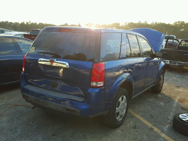 5GZCZ33D46S801352 - 2006 SATURN VUE BLUE photo 4