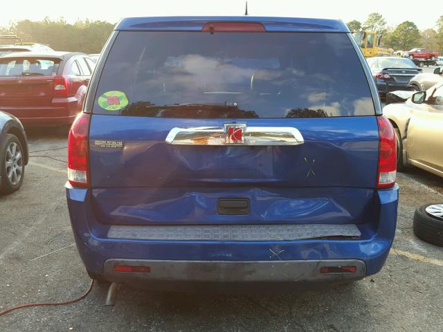 5GZCZ33D46S801352 - 2006 SATURN VUE BLUE photo 9