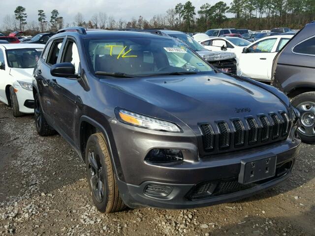 1C4PJLAB3HW642833 - 2017 JEEP CHEROKEE S CHARCOAL photo 1