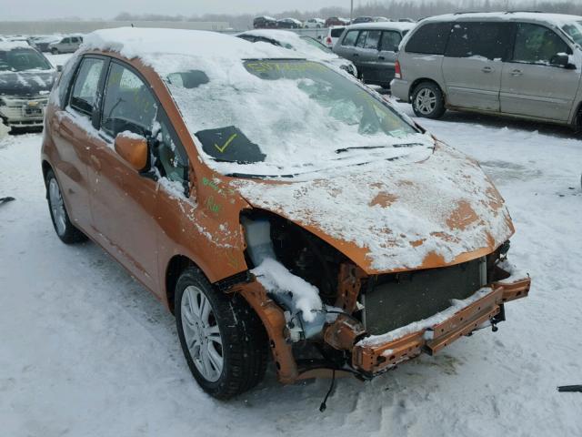 JHMGE87489S025722 - 2009 HONDA FIT SPORT ORANGE photo 1