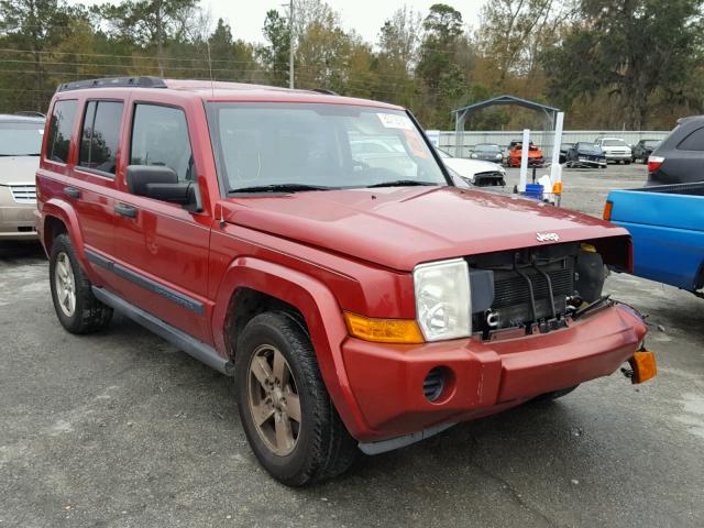 1J8HG48N16C141780 - 2006 JEEP COMMANDER RED photo 1