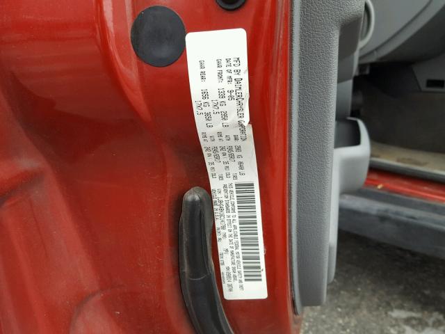 1J8HG48N16C141780 - 2006 JEEP COMMANDER 红色 照片 10