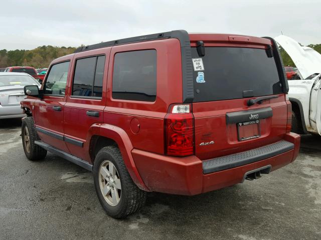 1J8HG48N16C141780 - 2006 JEEP COMMANDER RED photo 3