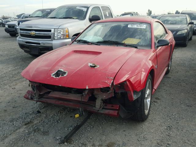 1FAFP4048XF188201 - 1999 FORD MUSTANG RED photo 2