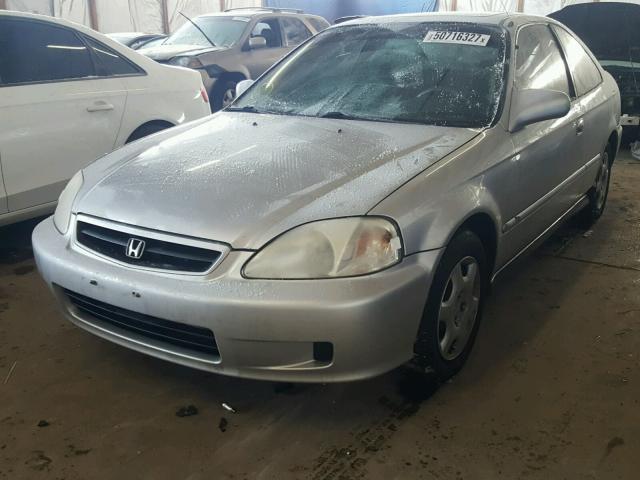 1HGEJ8145YL096660 - 2000 HONDA CIVIC EX ვერცხლისფერი ფოტო 2