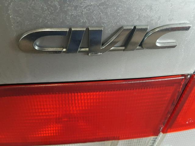 1HGEJ8145YL096660 - 2000 HONDA CIVIC EX ვერცხლისფერი ფოტო 9