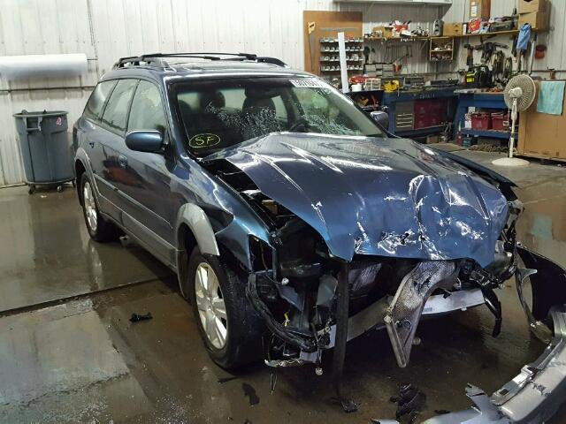 4S4BP62C457356623 - 2005 SUBARU LEGACY OUT BLUE photo 1