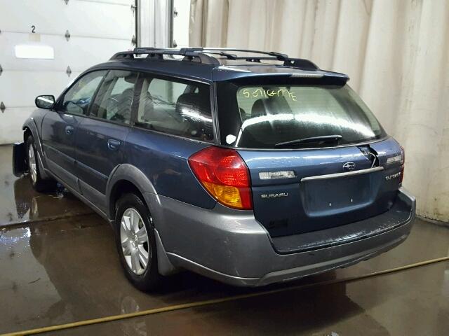 4S4BP62C457356623 - 2005 SUBARU LEGACY OUT BLUE photo 3