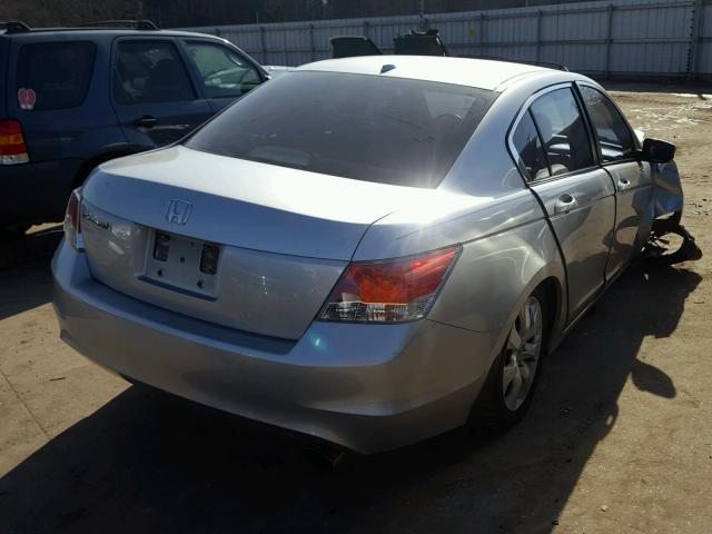 1HGCP26828A072083 - 2008 HONDA ACCORD EXL SILVER photo 4