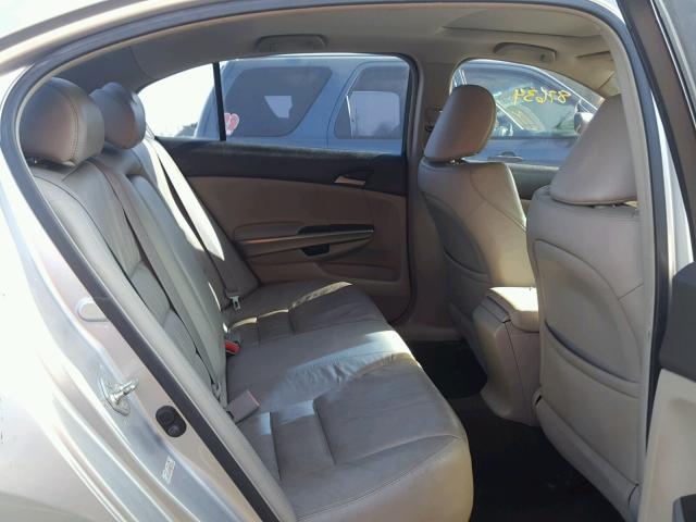 1HGCP26828A072083 - 2008 HONDA ACCORD EXL SILVER photo 6