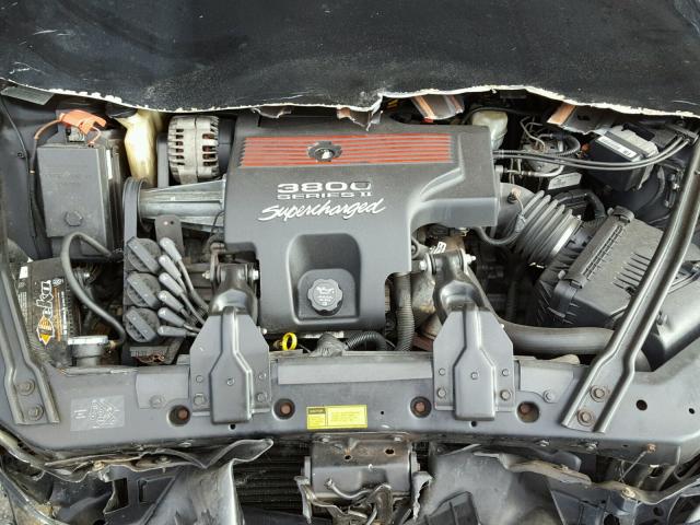 1G2WR12101F123294 - 2001 PONTIAC GRAND PRIX BLACK photo 7