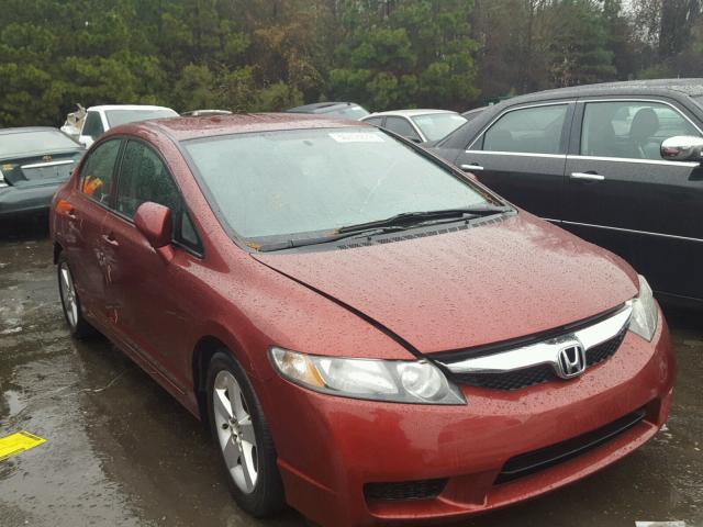 2HGFA1F68AH503072 - 2010 HONDA CIVIC RED photo 1