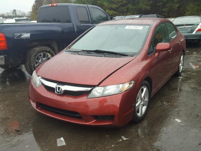 2HGFA1F68AH503072 - 2010 HONDA CIVIC RED photo 2