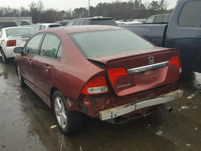 2HGFA1F68AH503072 - 2010 HONDA CIVIC RED photo 3