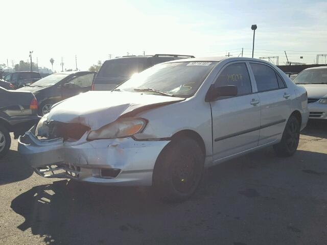 1NXBR32E54Z270697 - 2004 TOYOTA COROLLA SILVER photo 2