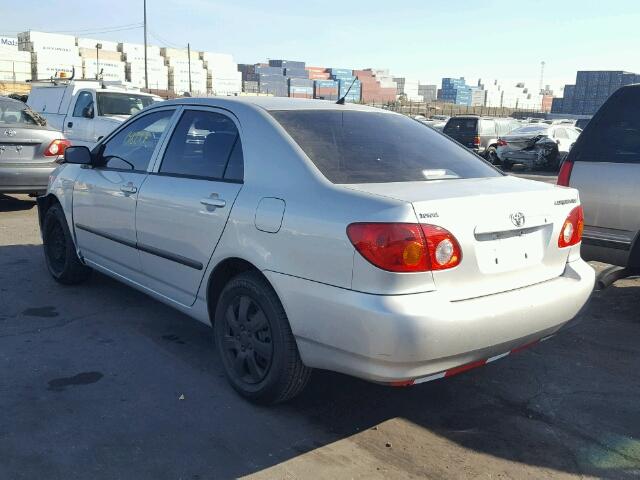 1NXBR32E54Z270697 - 2004 TOYOTA COROLLA SILVER photo 3