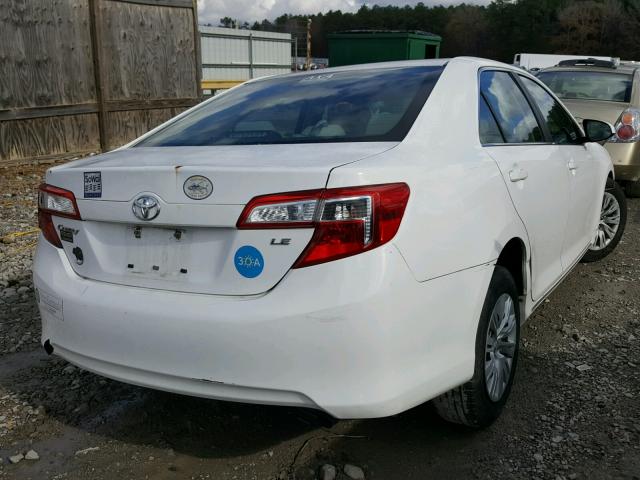 4T1BF1FK1DU665392 - 2013 TOYOTA CAMRY L WHITE photo 4