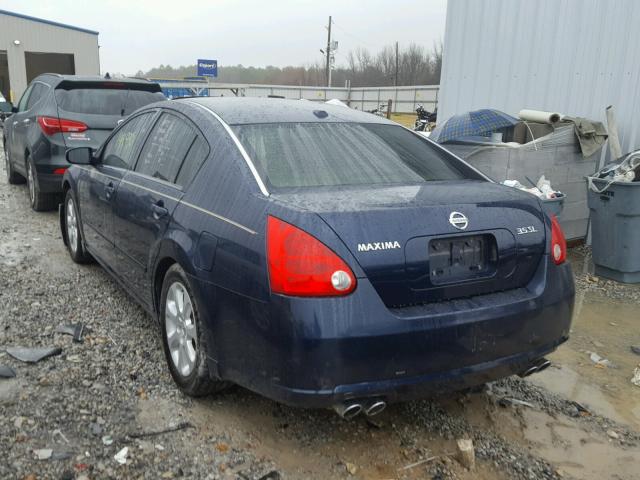 1N4BA41E18C806551 - 2008 NISSAN MAXIMA SE BLUE photo 3