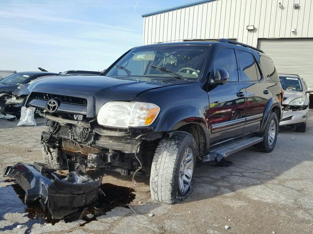 5TDZT38AX5S254218 - 2005 TOYOTA SEQUOIA LI BLACK photo 2