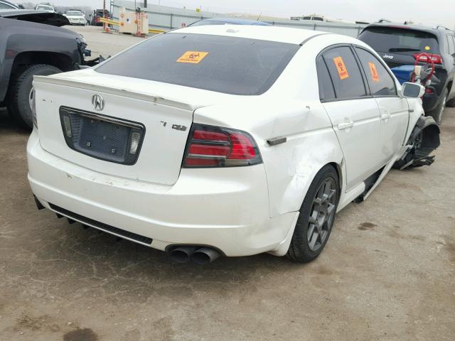 19UUA765X7A005089 - 2007 ACURA TL TYPE S WHITE photo 4