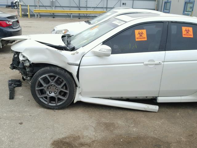 19UUA765X7A005089 - 2007 ACURA TL TYPE S WHITE photo 9