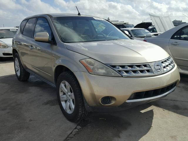 JN8AZ08T67W515363 - 2007 NISSAN MURANO SL GOLD photo 1