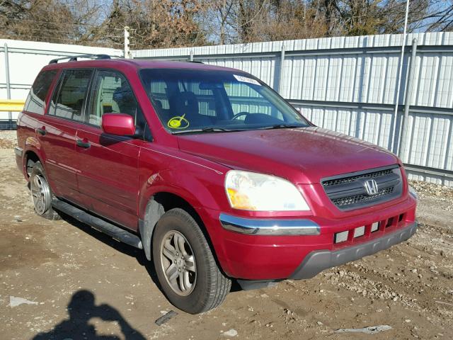 2HKYF18433H616569 - 2003 HONDA PILOT EX BURGUNDY photo 1