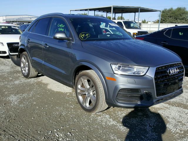 WA1HCCFSXHR009892 - 2017 AUDI Q3 PREMIUM GRAY photo 1