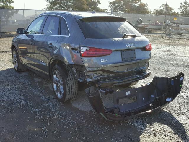 WA1HCCFSXHR009892 - 2017 AUDI Q3 PREMIUM GRAY photo 3