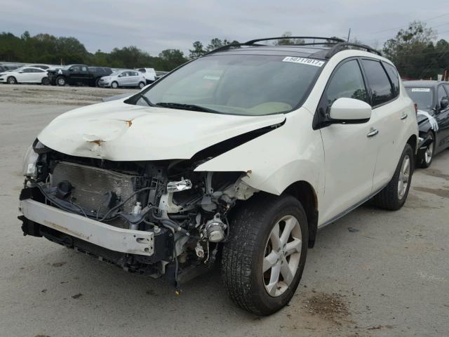 JN8AZ18U79W024026 - 2009 NISSAN MURANO S CREAM photo 2