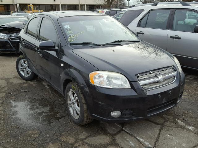 KL1TD56608B205285 - 2008 CHEVROLET AVEO BASE BLACK photo 1